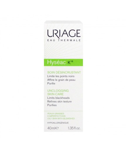 URIAGE HYSEAC K18 SOIN DÉSINCRUSTANT 40 ML