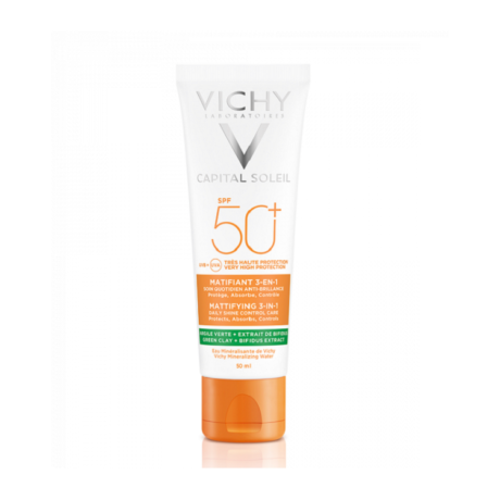 VICHY CAPITAL SOLEIL MATIFIANT 3-EN-1 SPF 50+ (50ML)