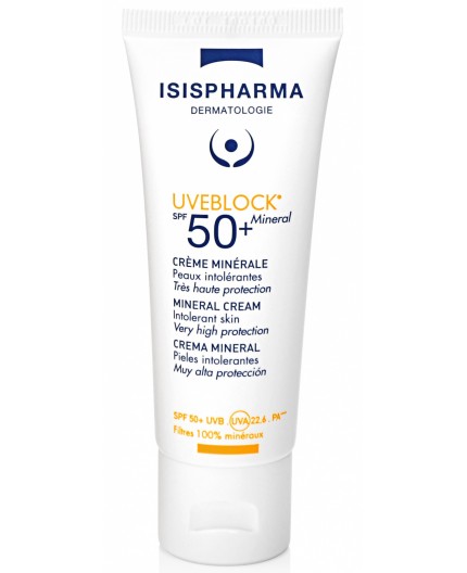 ISISPHARMA UVEBLOCK 50 CRÈME MINÉRALE INVISIBLE SPF 50+ (40ML)